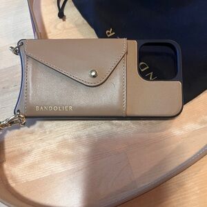 Bandolier Tan Phone Case with Strap iPhone 13 Pro Max